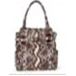 Elliott Lucca Cordoba Tote Handbag in Coffee Exotic